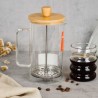 Cafetera francesa cristal, Wood, 800 cc - Lacor