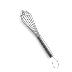 Batidor de varillas de acero inoxidable con punta redondeada, 25 cm - Lacor