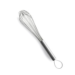 Batidor de varillas de acero inoxidable con punta abierta, 25 cm - Lacor
