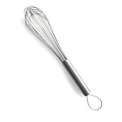 Batidor de varillas de acero inoxidable con punta abierta, 30 cm - Lacor