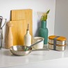 Fiambrera hermética de acero inoxidable ovalada con dos pisos y tenedor, 1000 ml - Black & Blum