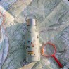Botella térmica acero inoxidable para niños, camping, verde, 350 ml - Qwetch