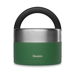 Fiambrera térmica  acero inoxidable, verde, 850 ml - Qwetch