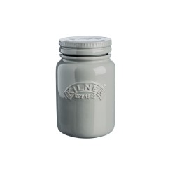 Tarro de cerámica gres gris, 600 ml - Kilner