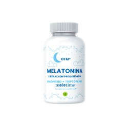 Melatonina liberación prolongada + magnesio + triptófano + B6, en cápsulas - OFM