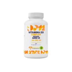 Vitamina D3 complex vegana, 4000 UI + D3 + Mg+K2+Zn, en cápsulas - OFM