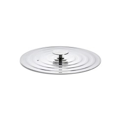 Tapa de acero inoxidable con salida de vapor para 20, 22, 24 cm - De Buyer