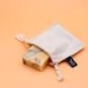Bolsa impermeable porta alimentos de algodón orgánico y látex natural, pequeña - Fair Squared