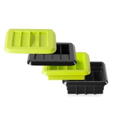 Molde de silicona para barritas con 3 bandejas encajables, tapa y 2 estuches - Ibili
