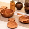 Bol de madera de coco, 18 cm - Packawin