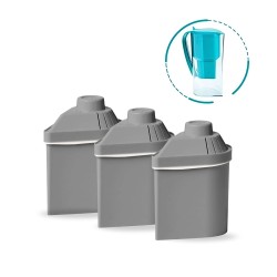 Pack 3 filtros de repuesto con zeolita para depurar, alcalinizar e ionizar el agua - Alkanatur