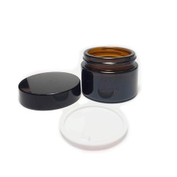 Envase de cristal ámbar para cremas cosméticas, 50 ml - Essenciales