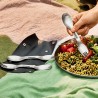 Juego de 4 tenedores cuchara de acero inoxidable - Black & Blum