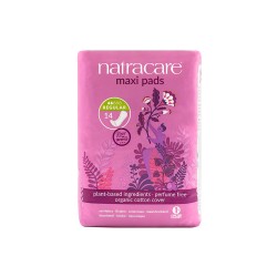 Compresas de algodón, ecológicas, sin alas, maxi regular - Natracare