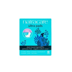 Compresas de algodón, ecológicas, con alas, ultra largas - Natracare