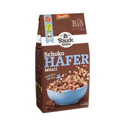 Muesli crujiente de avena con chocolate y bolitas, sin gluten, ecológico - Bauckhof
