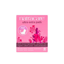 Compresas de algodón, ecológicas, con alas, ultra extra larga - Natracare