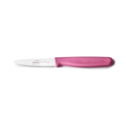 Cuchillo dentado de acero inoxidable, rosa, 10 cm - Lacor