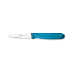 Cuchillo dentado de acero inoxidable, azul, 9 cm - Lacor