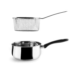 Cazo de acero inoxidable con cestillo para freír, 18 cm - Lacor