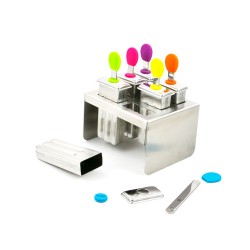 Set de 6 moldes para helados de acero inoxidable Classic - Joli monde