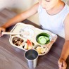 Plato con compartimentos para niños de acero inoxidable, autobús - Joli monde