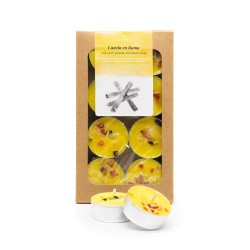 Pack 8 velas de té perfumadas con aceites esenciales ecológicos, Canela en rama - CanVela