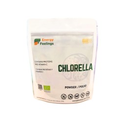 Alga chlorella en polvo ecológica, 60% proteína - Energy Feelings