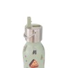 Botella térmica acero inoxidable para niños, camping, verde, 350 ml - Qwetch