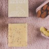 Jabón sólido exfoliante de oliva, cáscara de almendras y jengibre, ecológico - La Saponaria