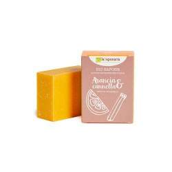 Jabón sólido de oliva, naranja y canela, ecológico - La Saponaria