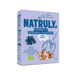 Granola de arándanos y cardamomo sin gluten, ecológica - Natruly