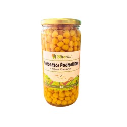 Garbanzos cocidos ecológicos, 720 g - Bihortal