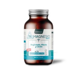 Magnesio 3 (Bisglicinato+malato+citrato), 120 cápsulas - Webotanix