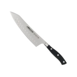 Cuchillo Santoku de acero inoxidable al nitrógeno, serie Riviera, 18 cm - Arcos