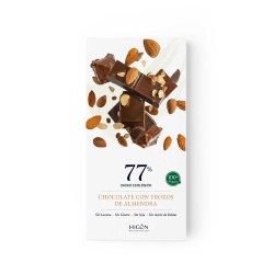 Chocolate ecológico con almendras 77% - Higón