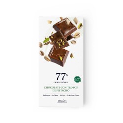 Chocolate ecológico con pistachos 77% - Higón