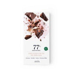 Chocolate ecológico con sal de Himalaya 77% - Higón