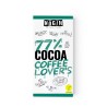 Chocolate ecológico 77% cacao con café - Nogih