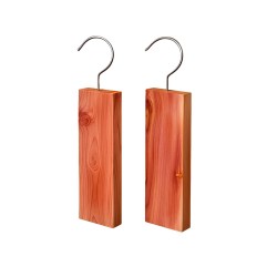Juego de 2 perchas antipolillas de madera de cedro rojo - Redecker