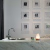 Difusor de cristal y madera ultrasónico "Astro blanco" - Serene House