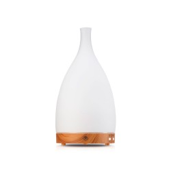 Difusor de cristal y madera ultrasónico "Corona blanco" - Serene House