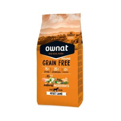 Pienso para perros de cordero sin cereales, GF Prime, 12 kg - Ownat