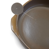 Cazuela de cerámica gres para inducción de 32 cm con tapa, canela - Outlet