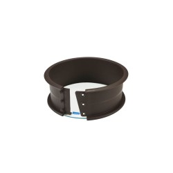 Molde redondo desmontable silicona platino con base de cristal, 20 cm - Outlet