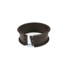 Molde redondo desmontable silicona platino con base de cristal, 20 cm - Outlet