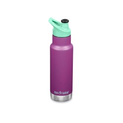 Botella térmica 355 ml infantil morada, con tapón sport - Klean Kanteen