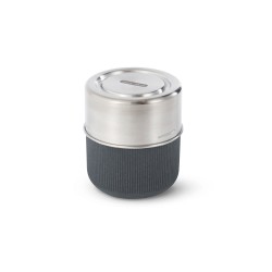 Fiambrera hermética de cristal con base protectora de fibra de madera 450 ml - Black & Blum