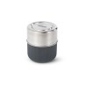 Fiambrera hermética de cristal con base protectora de fibra de madera 450 ml - Black & Blum