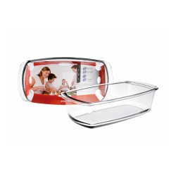 Molde rectangular de vidrio borosilicato, 24 cm - Ibili